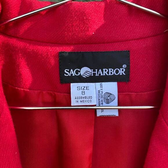 Vintage 90s Red Wool Blazer - Picture 6 of 8